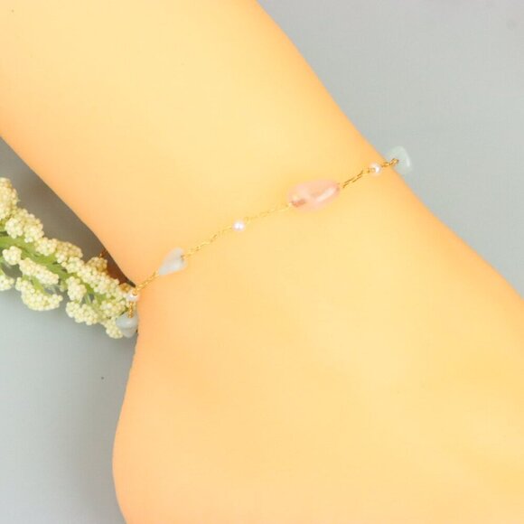 "Handmade Anklet – A Stylish Choice for Women, Thoughtful Gift Idea, EVCH1247 - Picture 3 of 9